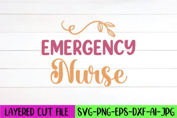 Emergency Nurse SVG Design for Crafts and Graphics