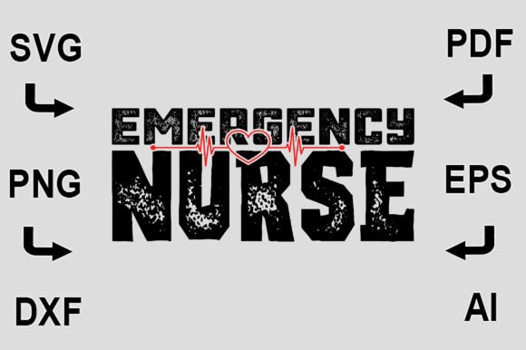 Emergency Nurse SVG T-Shirt Design: Graphics and Crafts for Real Content