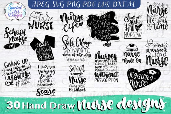 Nurse Svg Bundle: Graphics for Crafts