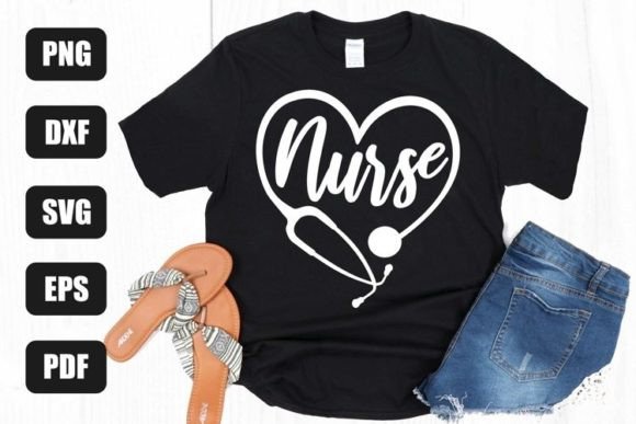 Nurse Svg, Nurse Heart, Nurse Design Graphics
