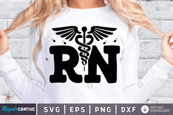 Registered Nurse Svg for Graphics and Crafts