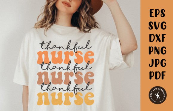 Thankful Nurse, SVG: Graphics for Crafts